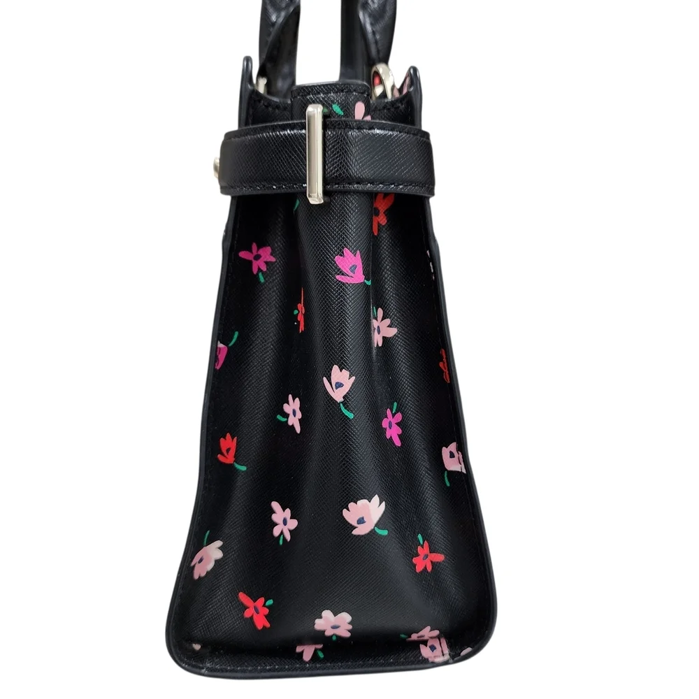 KATE SPADE DITSY BUD SATCHEL WITH MATCHING CREDIT CARD HOLDER